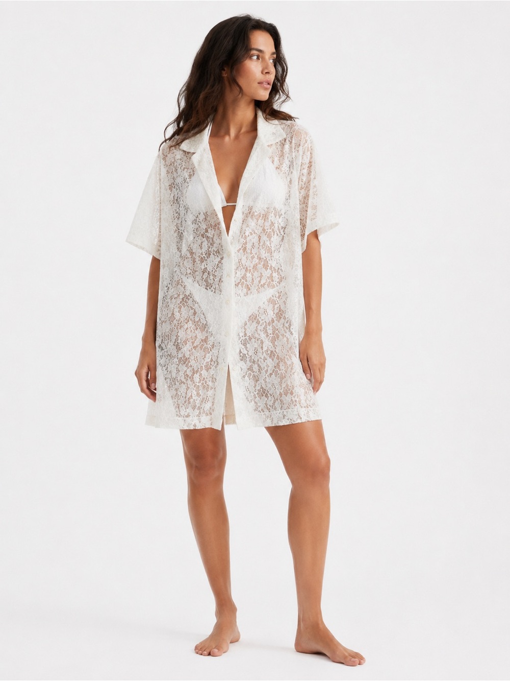 Vintage Lace Bathing Suit Cover Up